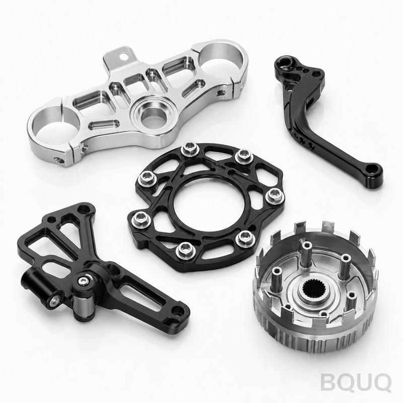 Linh Kiện Xe Máy Gia Công CNC | BQUQ Sản Xuất Chính Xác Trung Quốc