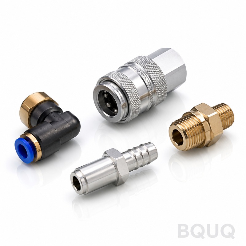 Phụ Kiện Khí Nén Gia Công CNC BQUQ | Sản Xuất Chín