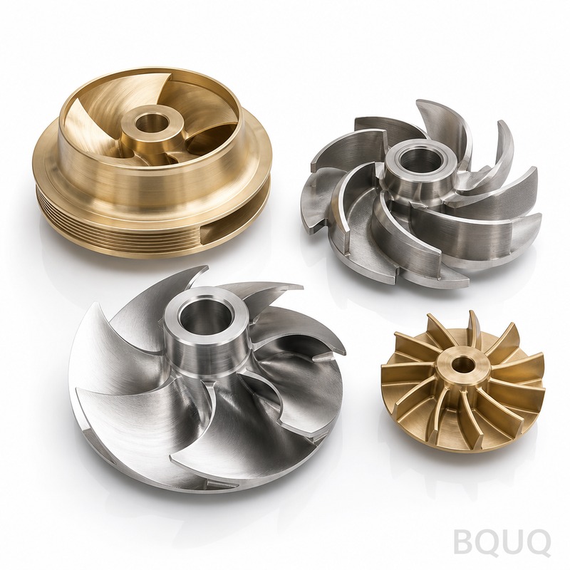 BQUQ Cánh Bơm Gia Công CNC | Sản Xuất Chính Xác Tạ