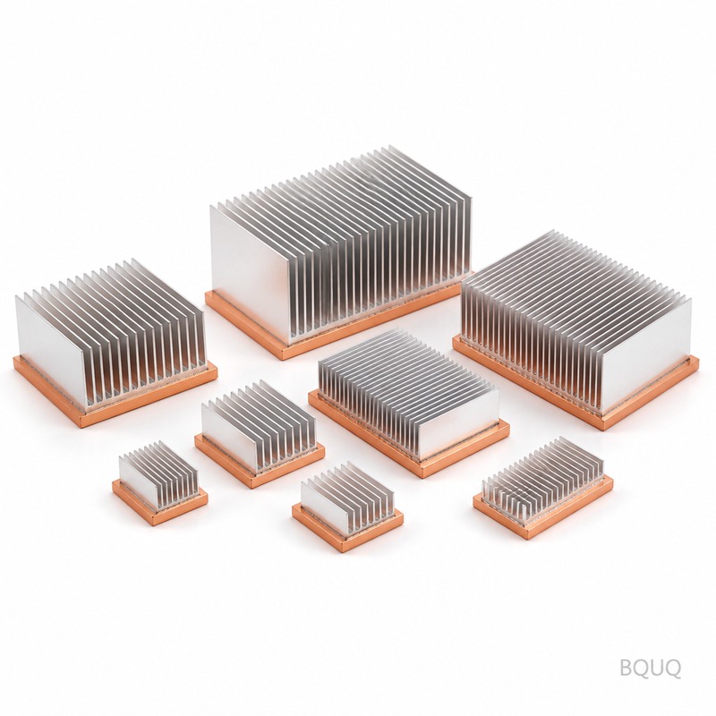 Tản Nhiệt Đế Đồng Cánh Nhôm BQUQ | Gia Công CNC Ch