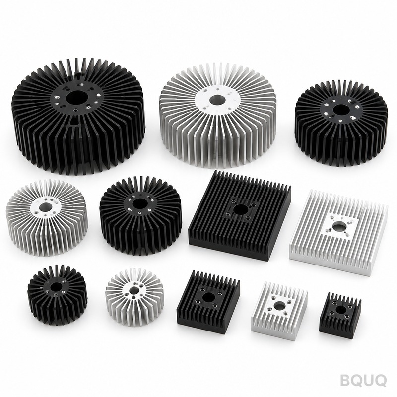 Tản Nhiệt LED Công Suất Cao Gia Công CNC Chính Xác | Nhà Máy BQUQ Trung Quốc