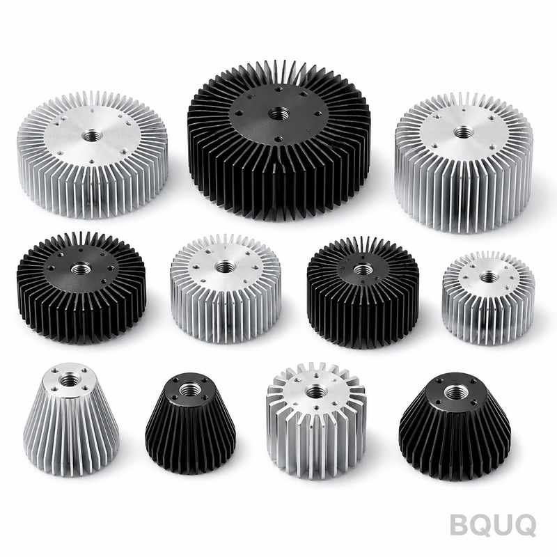 Tản Nhiệt Bóng Đèn LED Tròn Gia Công CNC Chính Xác | BQUQ Trung Quốc