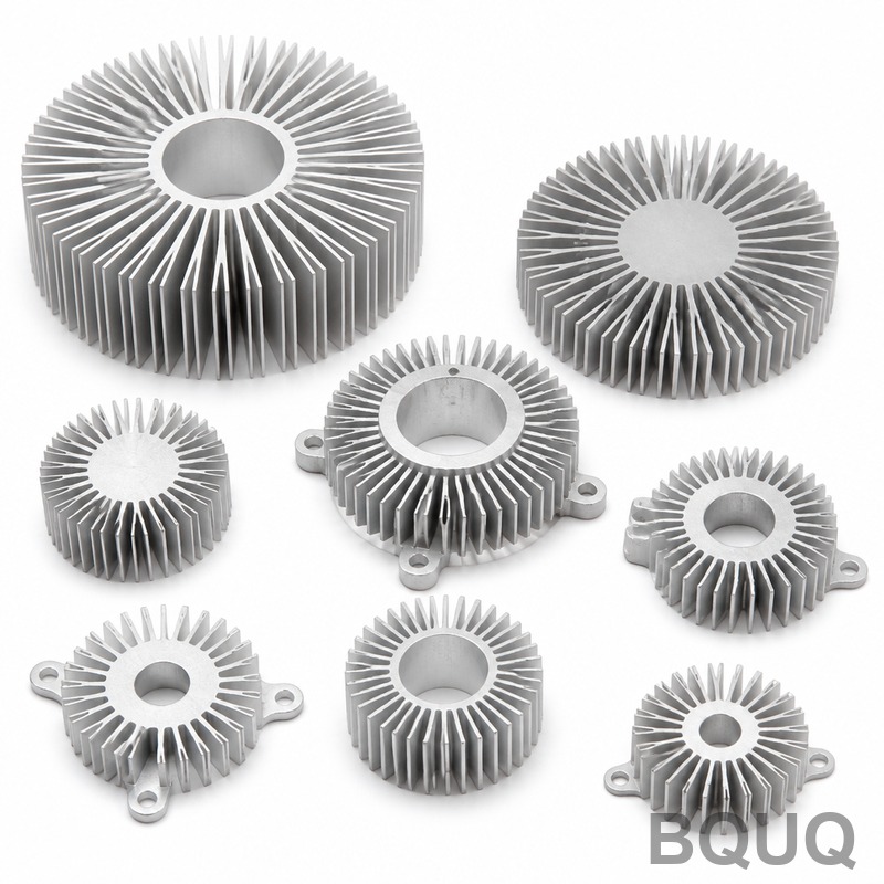 Bộ Tản Nhiệt Nhôm Tản Nhiệt Hình Tròn Bán Kính BQUQ | Gia Công CNC Chính Xác Tại Trung Quốc