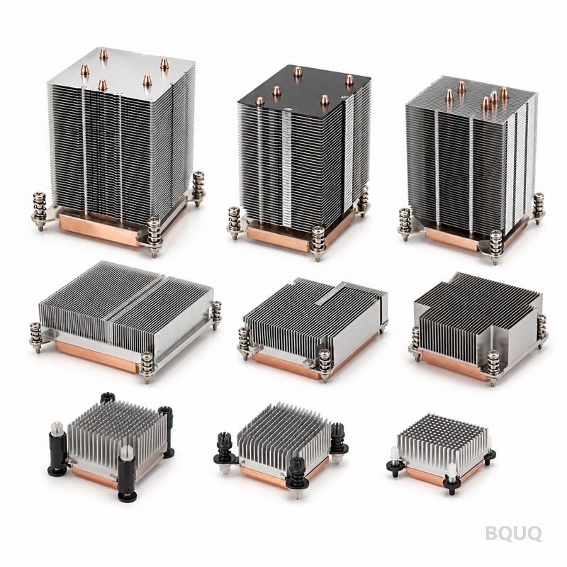 BQUQ Tản Nhiệt Máy Chủ Đồng Nhúng | Tản Nhiệt CNC Chính Xác