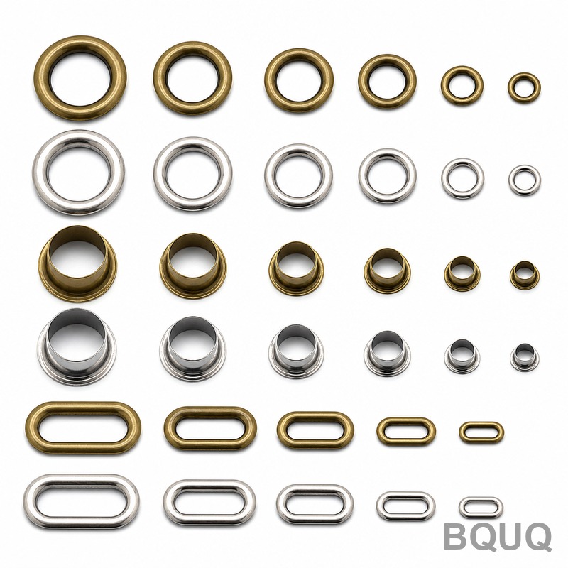 Bộ Sưu Tập Grommet, Eyelet và Ferrule Kim Loại Dập