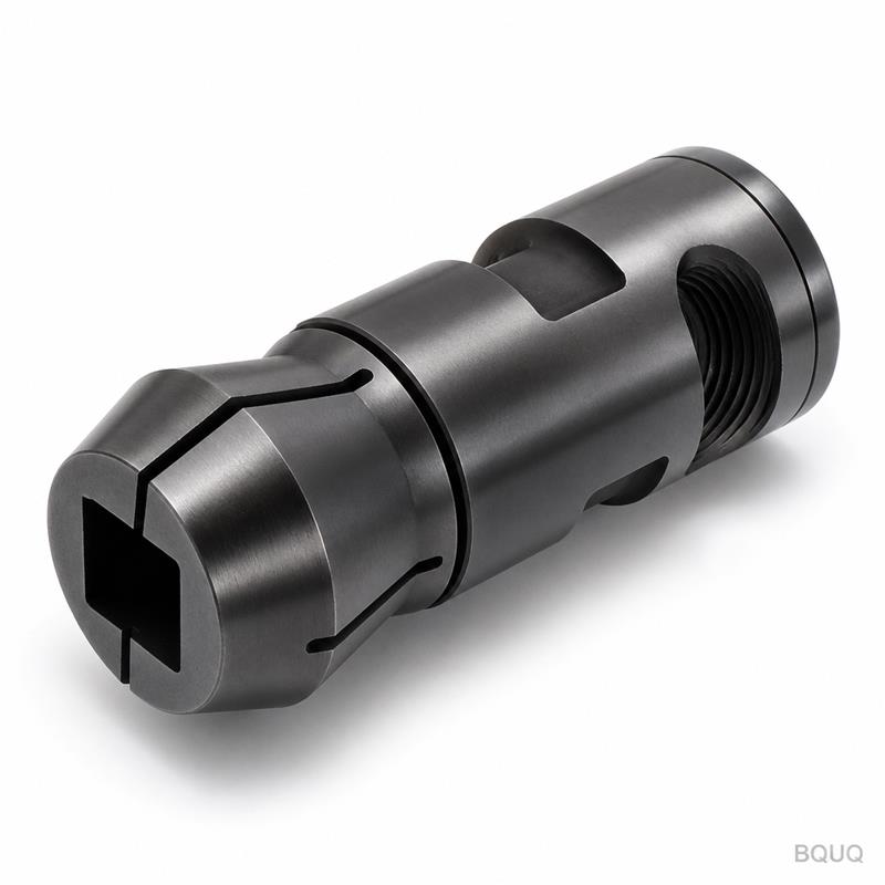 BQUQ Gia Công CNC Máy Tiện Tự Động 46 Loại Lỗ Vuông Ống Kẹp Tôi Cứng
