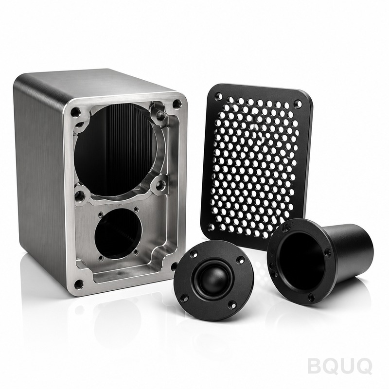 Linh Kiện Vỏ Loa Gia Công CNC | BQUQ Sản Xuất Chín
