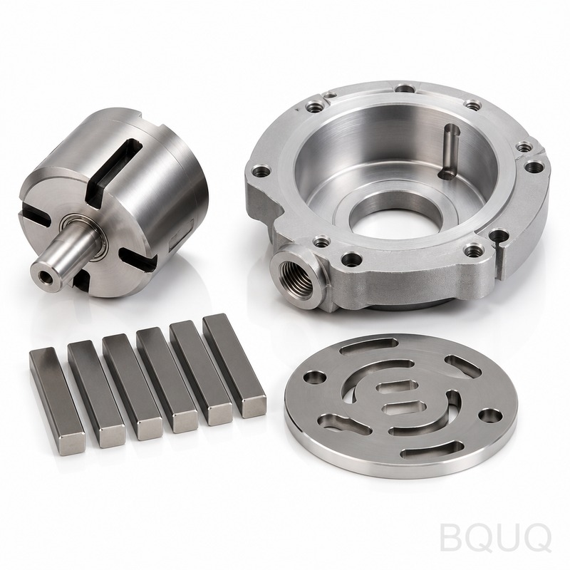 Linh Kiện Bơm Chân Không Gia Công CNC | BQUQ Sản X
