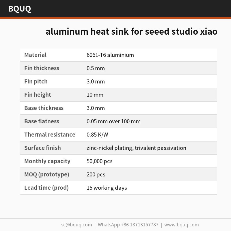 Tản nhiệt nhôm cho seeed studio xiao