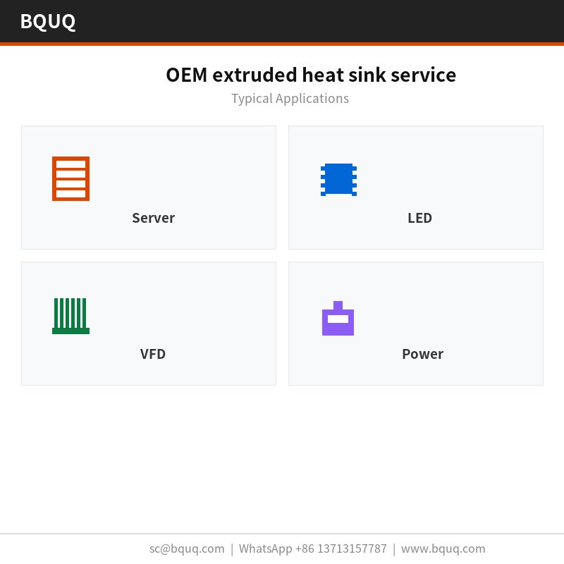Dịch vụ tản nhiệt đùn ép OEM